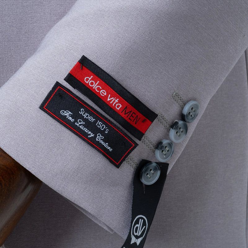 Ezekial | Gray Solid 3-Piece Tailored-Fit Suit