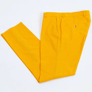 Ezekial | Mustard Solid 3-Piece Tailored-Fit Suit