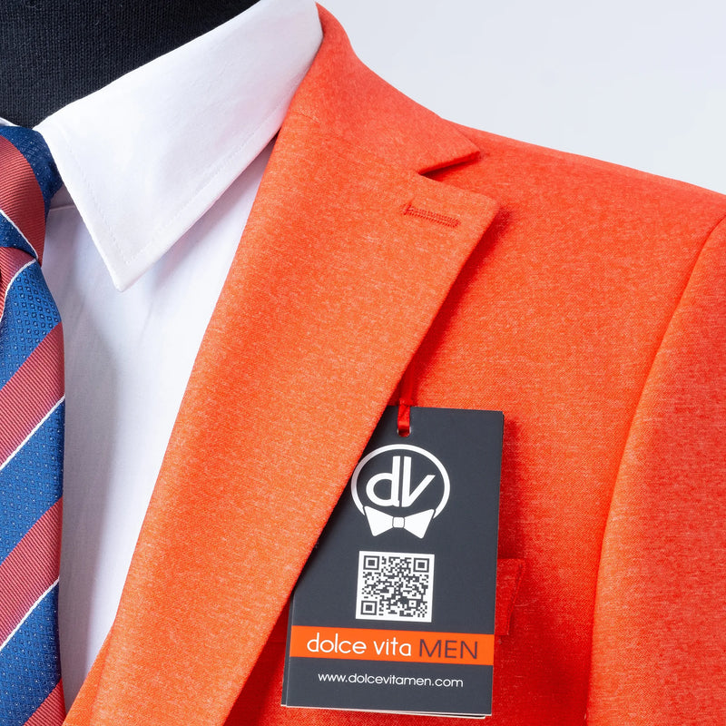 Ezekial | Pomegranate Solid 3-Piece Tailored-Fit Suit