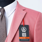 Ezekial | Rose Solid 3-Piece Tailored-Fit Suit
