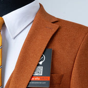 Ezekial | Brown Solid 3-Piece Tailored-Fit Suit