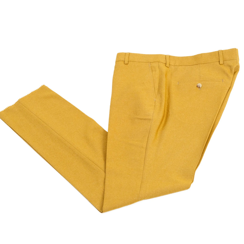 Ezekial | Gold Solid 3-Piece Tailored-Fit Suit