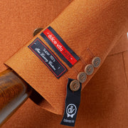 Dutch | Brown Double-Breasted 2-Piece Tailored-Fit Suit