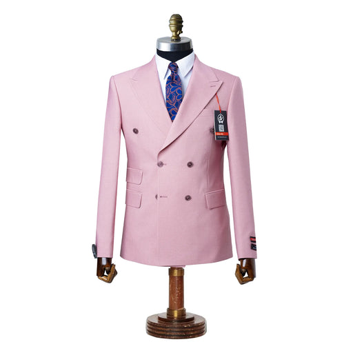 Dutch | Dusty Rose Double-Breasted 2-Piece Tailored-Fit Suit
