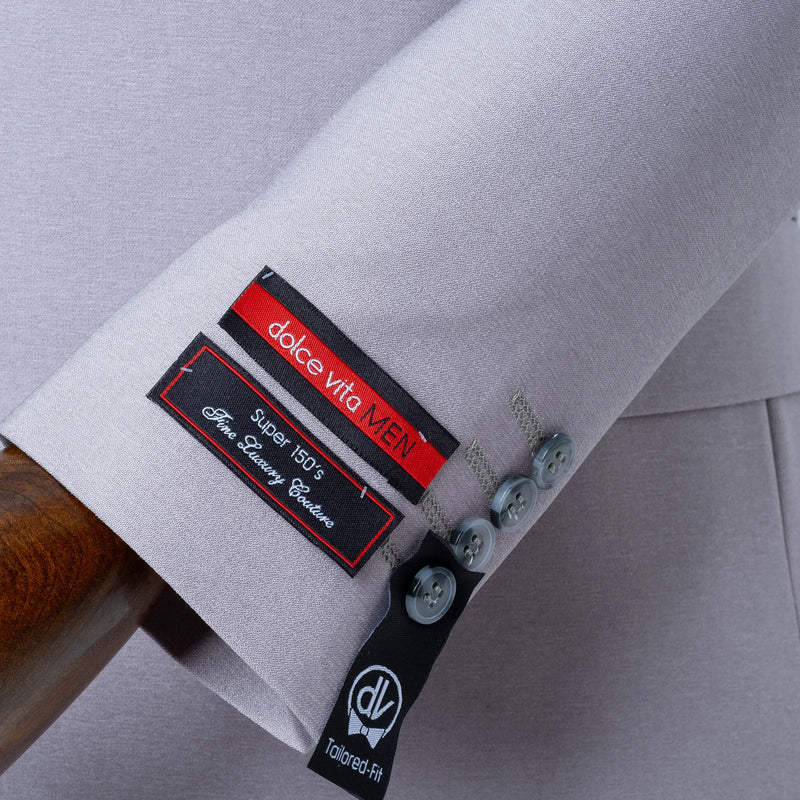 Dutch | Gray Double-Breasted 2-Piece Tailored-Fit Suit