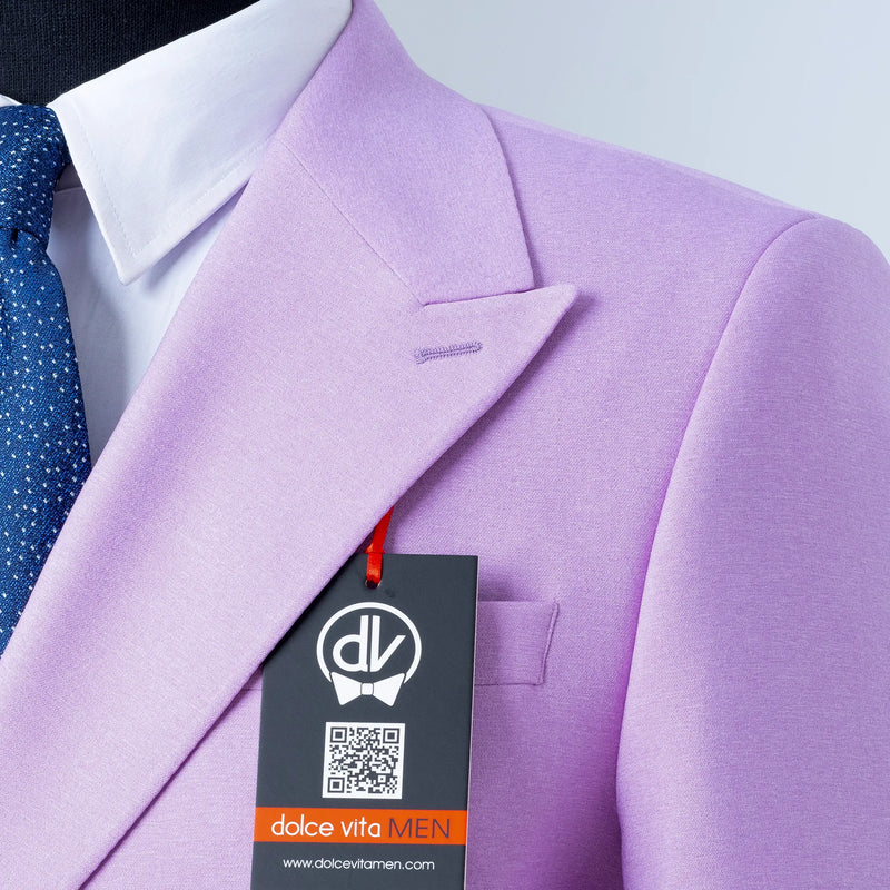 Dutch | Lavender Double-Breasted 2-Piece Tailored-Fit Suit