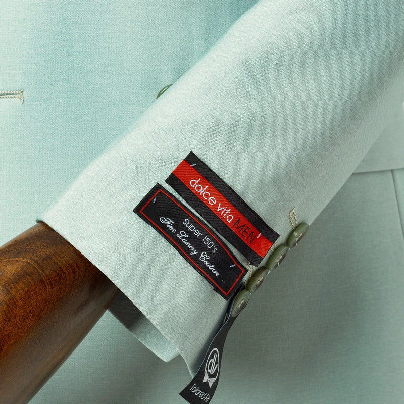 Dutch | Mint Double-Breasted 2-Piece Tailored-Fit Suit