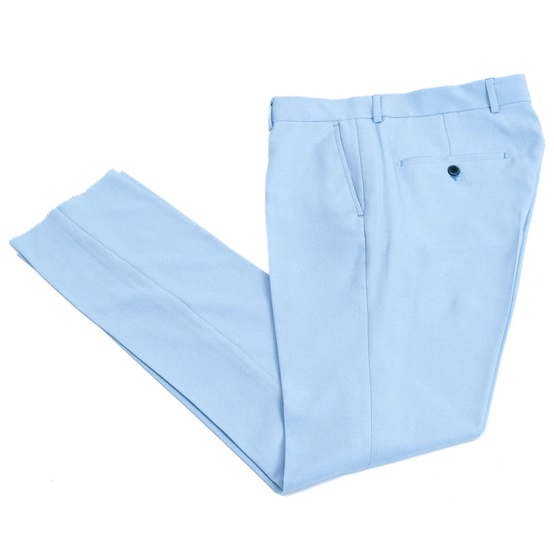 Dutch | Light Blue Double-Breasted 2-Piece Tailored-Fit Suit