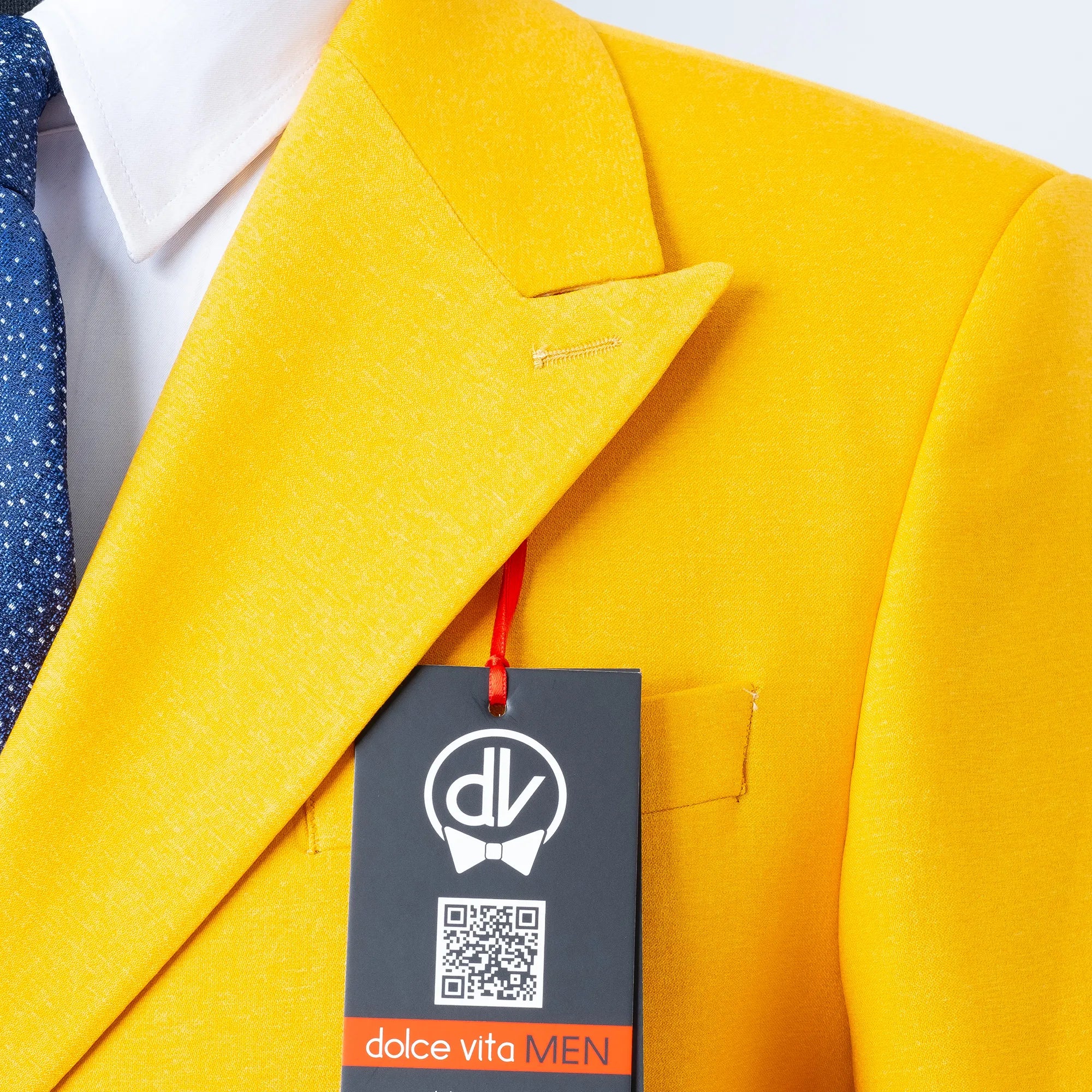 Dutch | Mustard Double-Breasted 2-Piece Tailored-Fit Suit