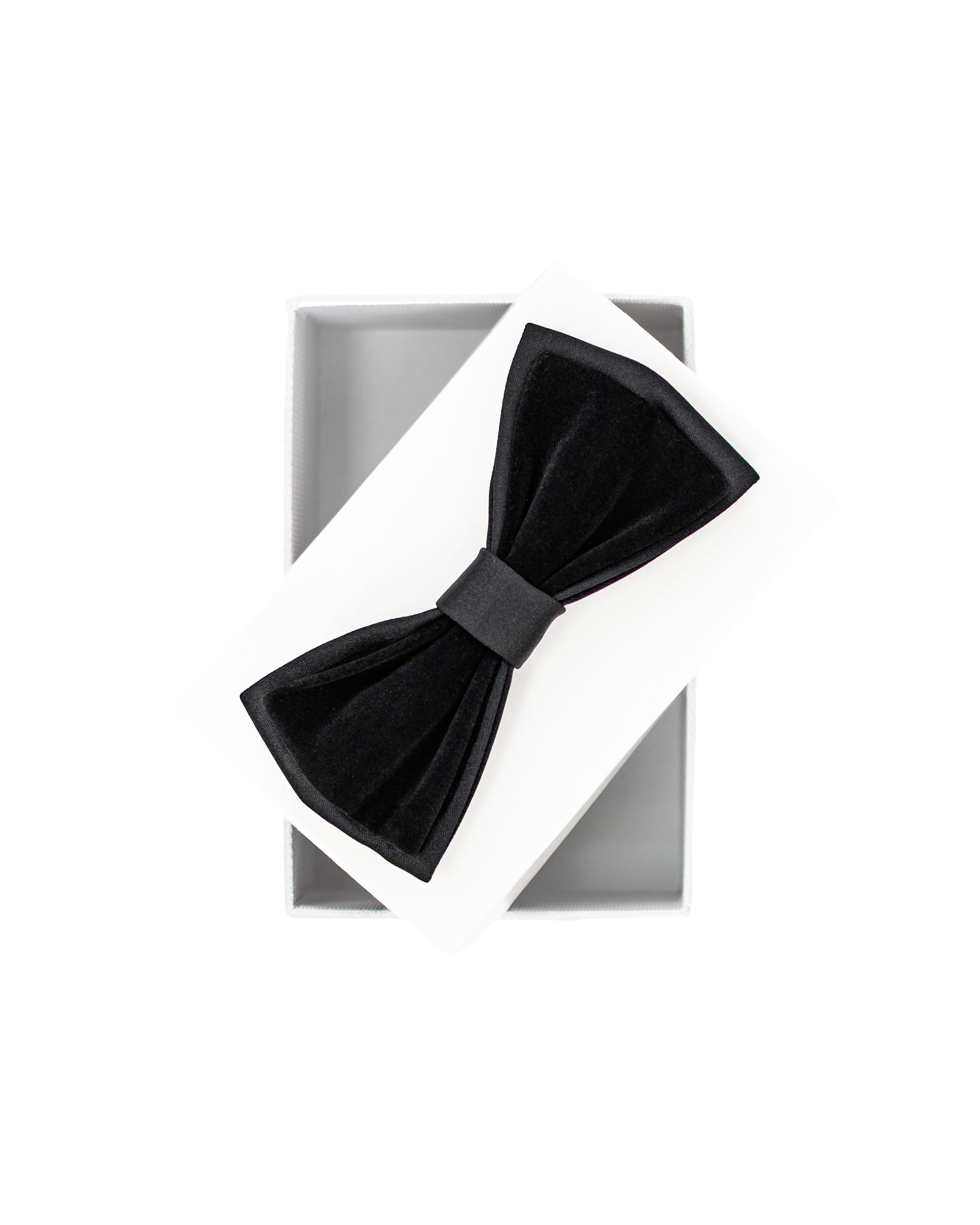 Black Gianni Velvet Bowtie from Dolce Vesta | One Size Fits All
