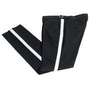 Carlo | Black and White Satin 2-Piece Tailored-Fit Tuxedo