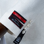 Carlo | White and Black Satin 2-Piece Tailored-Fit Tuxedo