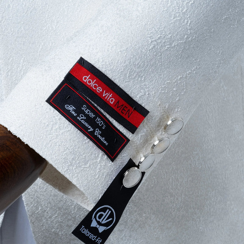 Carlo | White and Black Satin 2-Piece Tailored-Fit Tuxedo