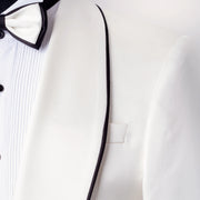 Laurent | Ivory Tailored-Fit Tuxedo Jacket