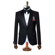 Cedric | Black Splash Tailored-Fit Jacket