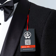 Cedric | Black Splash Tailored-Fit Jacket