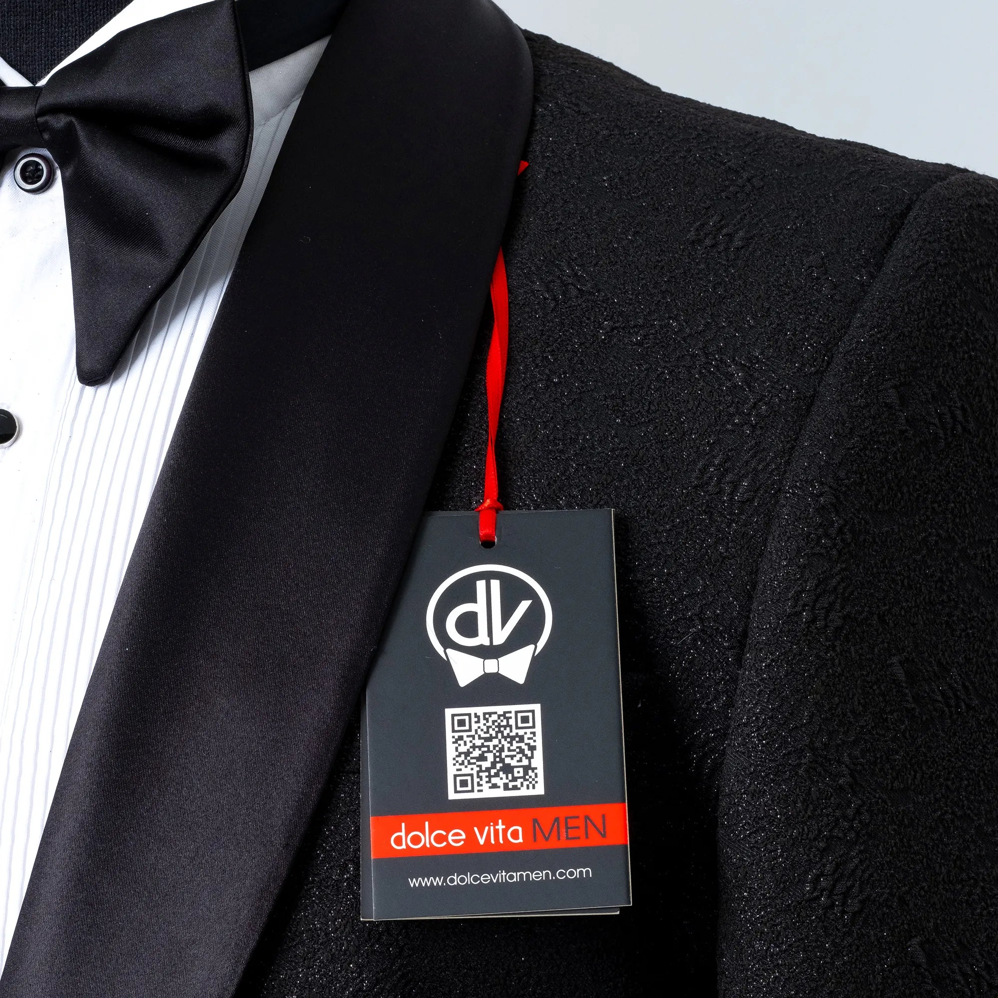 Cedric | Black Splash Tailored-Fit Jacket