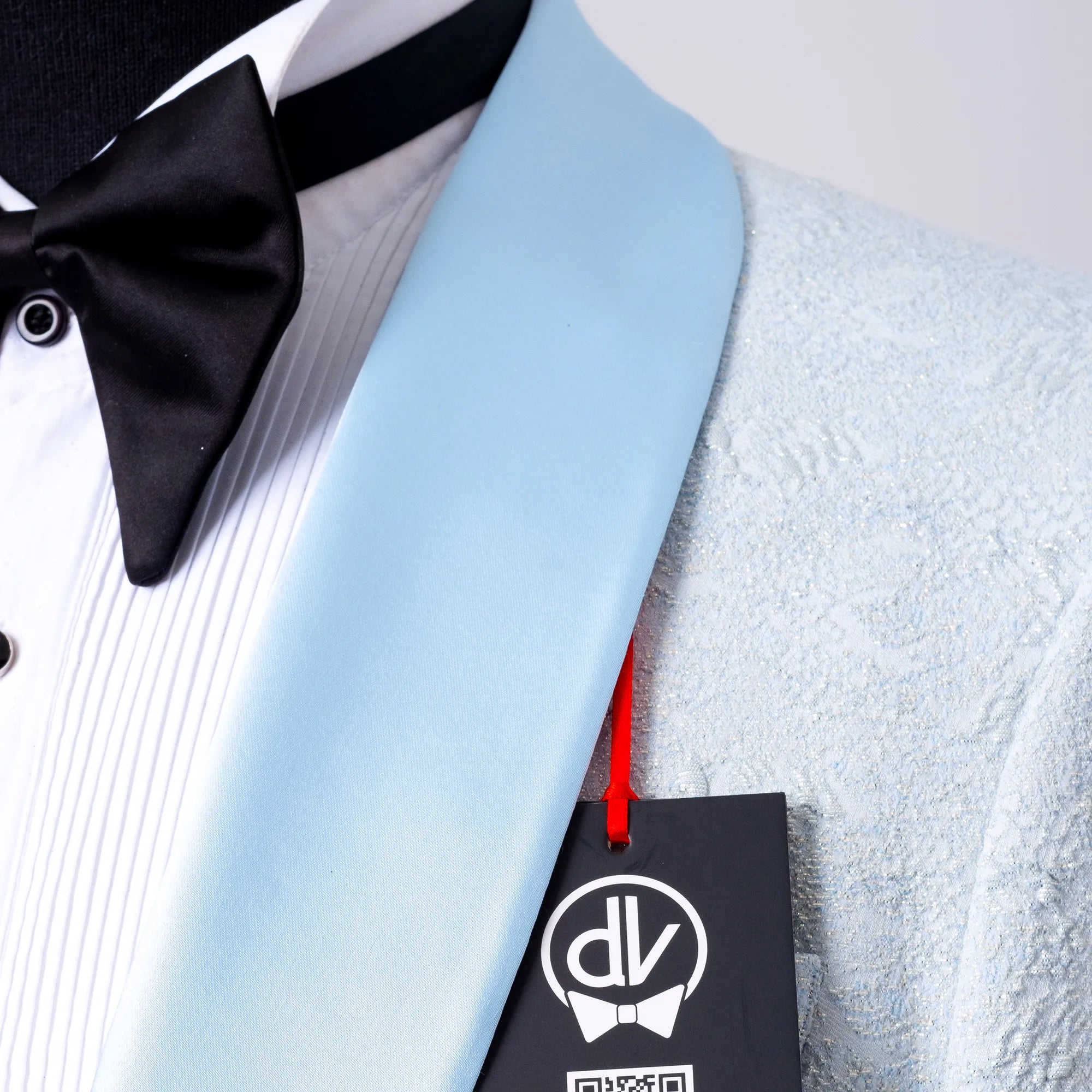 Cedric | Light Blue Splash Tailored-Fit Jacket