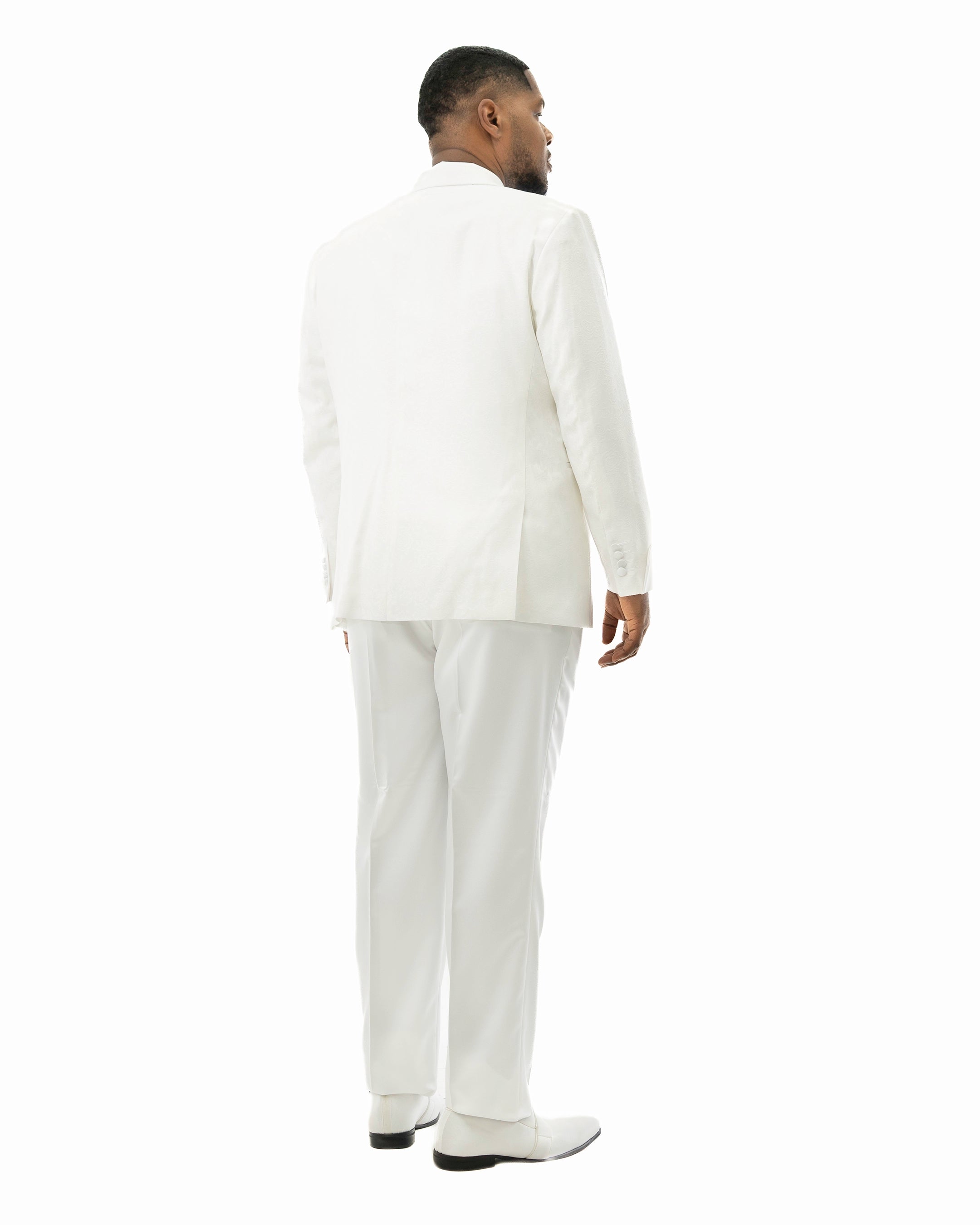 Julius | White Floral 3-Piece Tailored-Fit Tuxedo