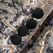 Navy and Beige Marbled Metallic 3-Piece Tailored-Fit Tuxedo