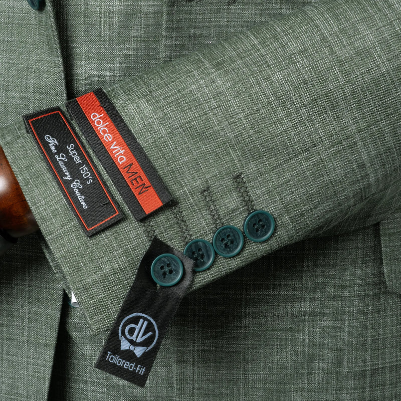 Vincenzo | Hunter Green 3-Piece Tailored-Fit Suit
