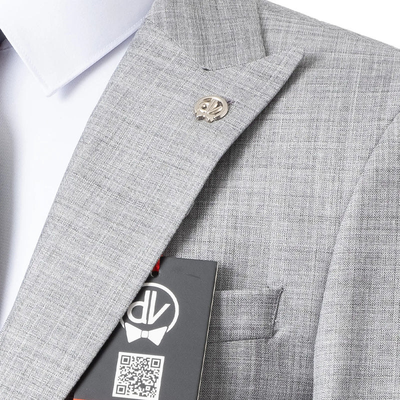 Vincenzo | Medium Gray 3-Piece Tailored-Fit Suit