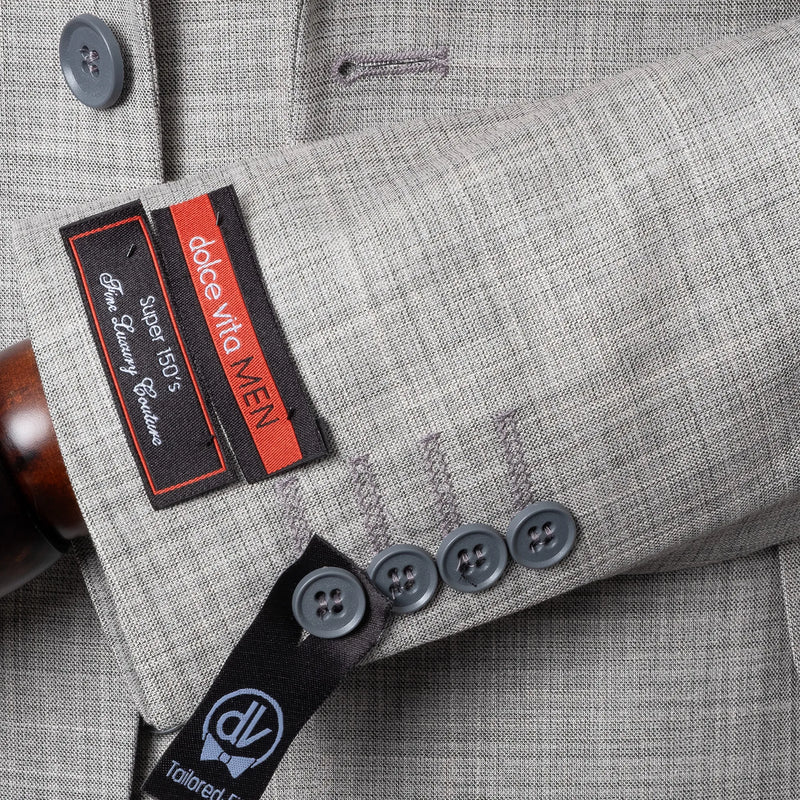 Vincenzo | Modern Gray 3-Piece Tailored-Fit Suit
