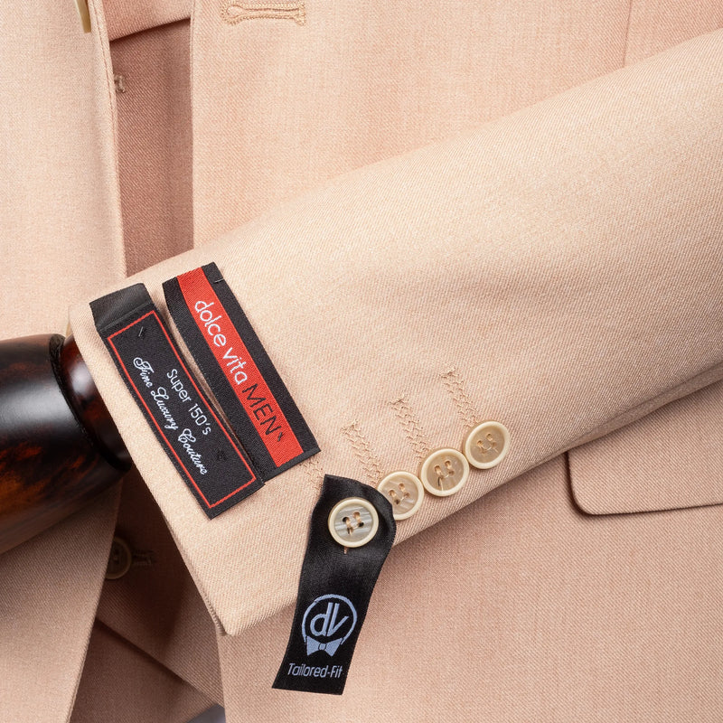 Maximo | Beige Twill 3-Piece Tailored-Fit suit