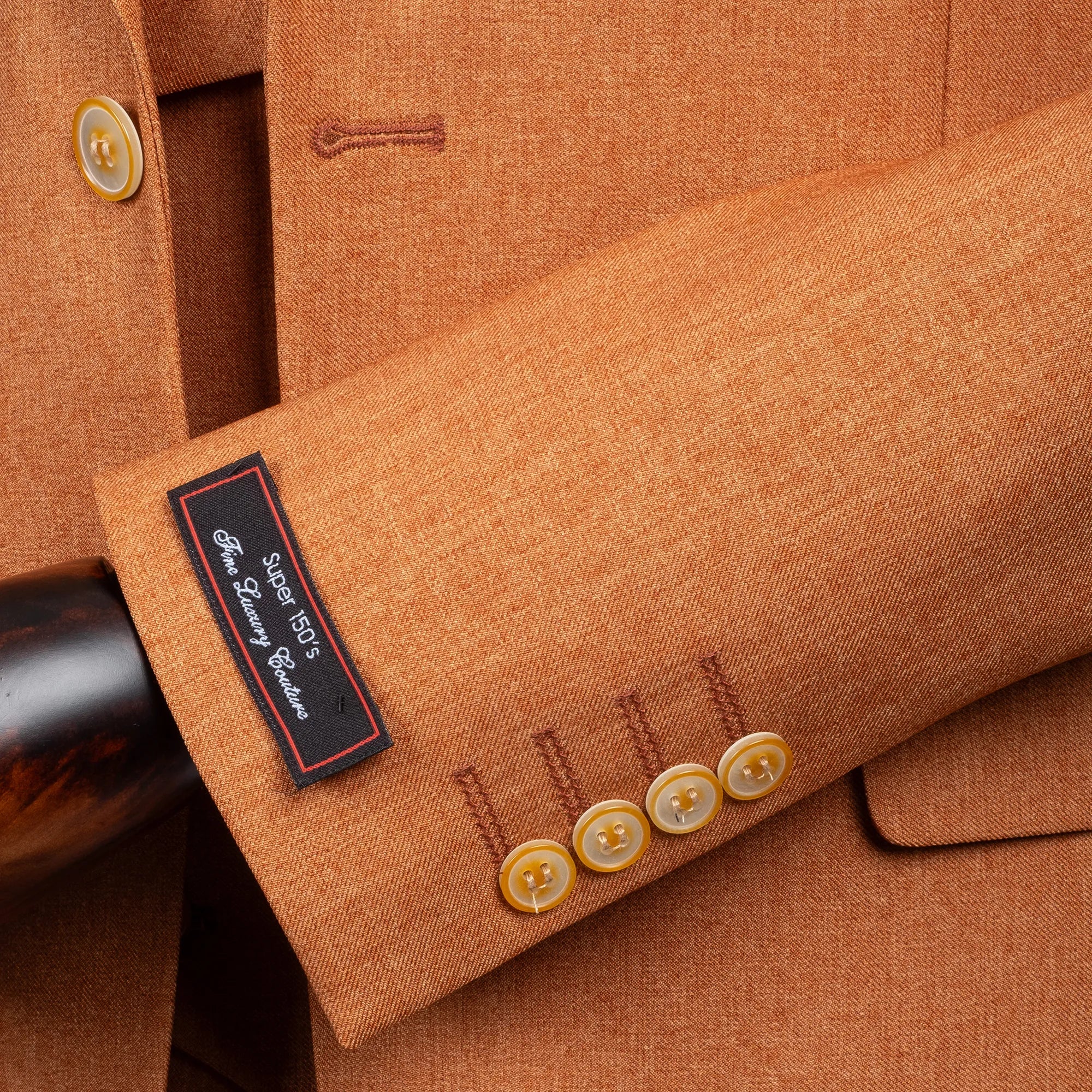 Maximo | Cinnamon Twill 3-Piece Tailored-Fit suit