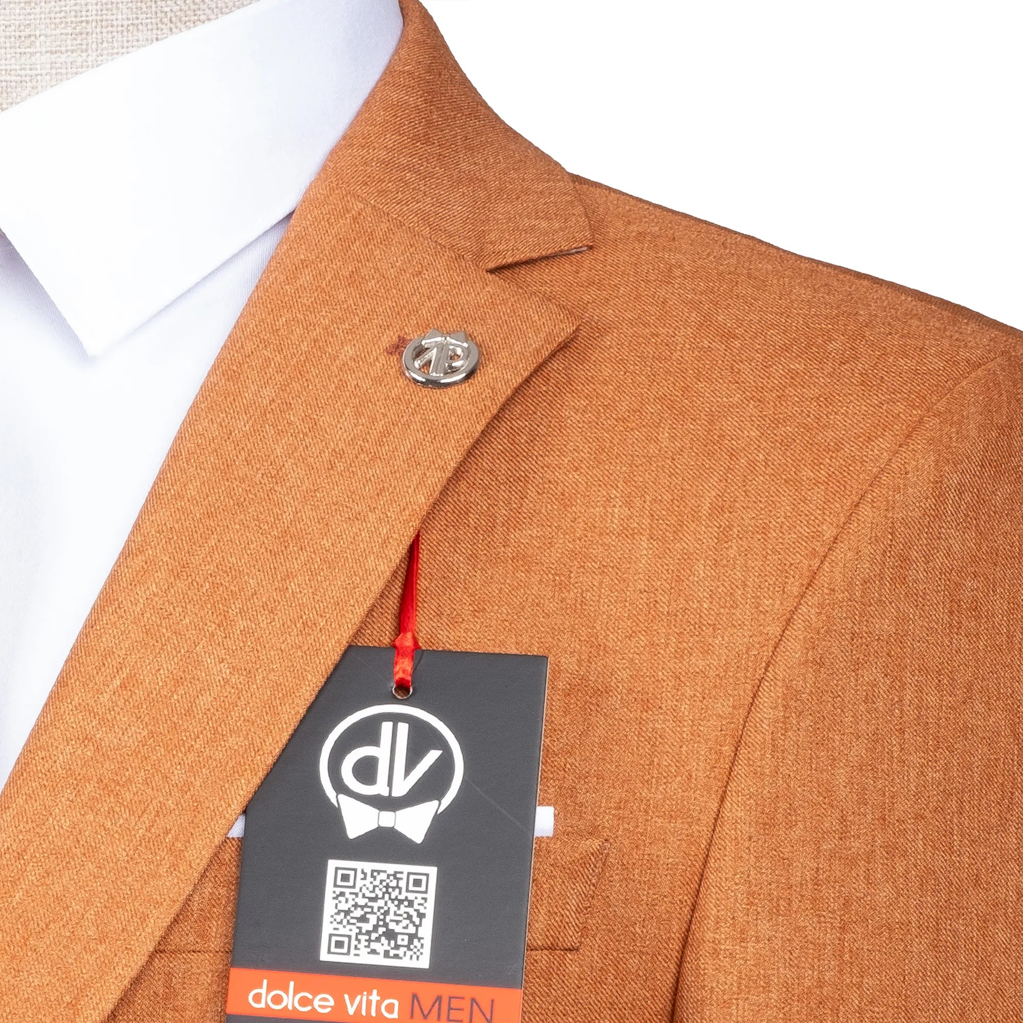 Maximo | Cinnamon Twill 3-Piece Tailored-Fit suit