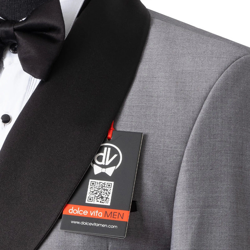 Darius | Gray 2-Piece Double-Breasted Tailored-Fit Tuxedo