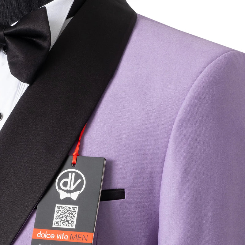 Darius | Lilac 2-Piece Double-Breasted Tailored-Fit Tuxedo