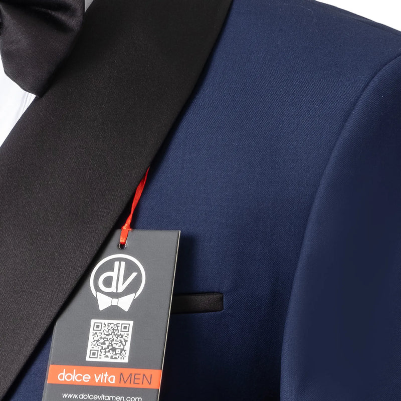 Darius | Navy 2-Piece Double-Breasted Tailored-Fit Tuxedo