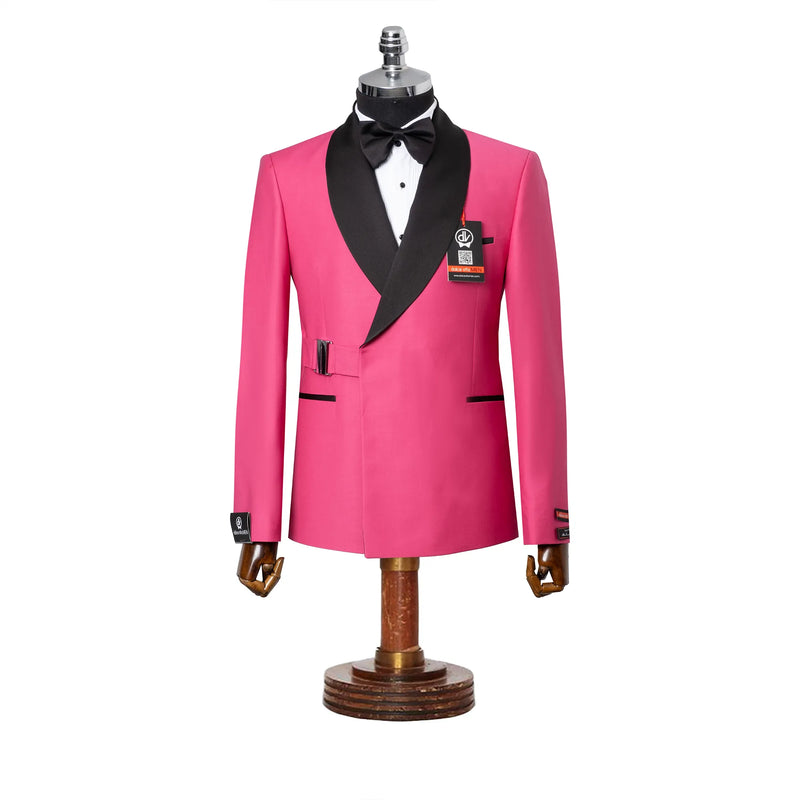 Darius | Pink 2-Piece Double-Breasted Tailored-Fit Tuxedo