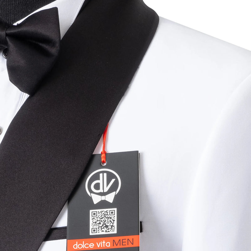 Darius | White 2-Piece Double-Breasted Tailored-Fit Tuxedo