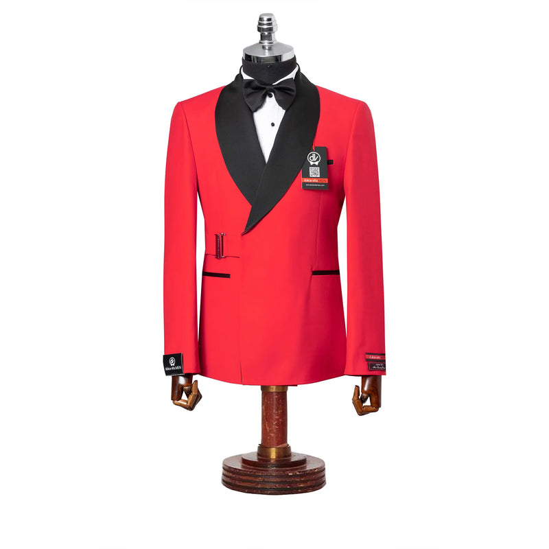 Darius | Red 2-Piece Double-Breasted Tailored-Fit Tuxedo