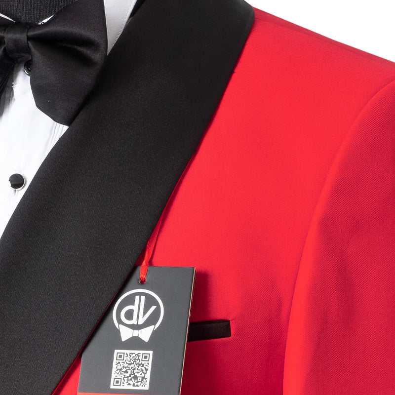 Darius | Red 2-Piece Double-Breasted Tailored-Fit Tuxedo