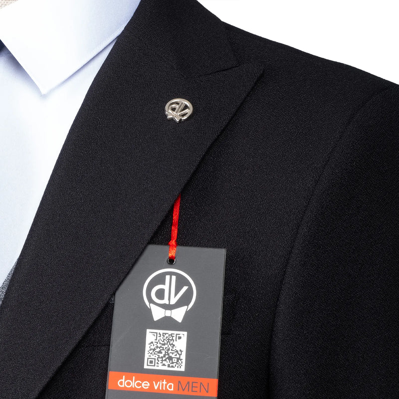 Isaac | Black 3-Piece Tailored-Fit Suit