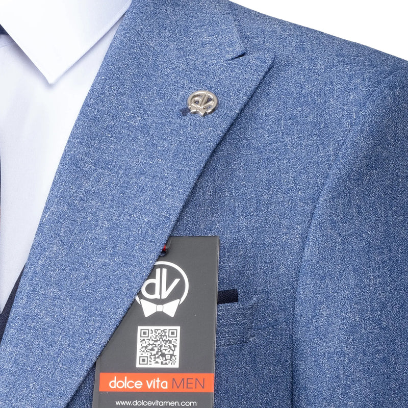 Isaac | Blue 3-Piece Tailored-Fit Suit