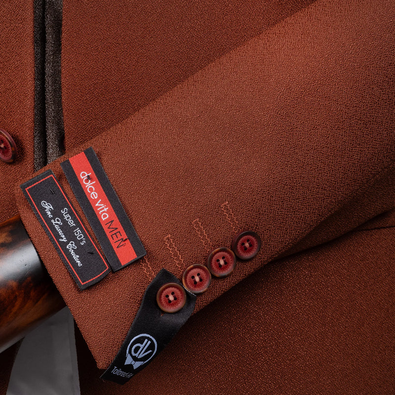 Isaac | Brown 3-Piece Tailored-Fit Suit