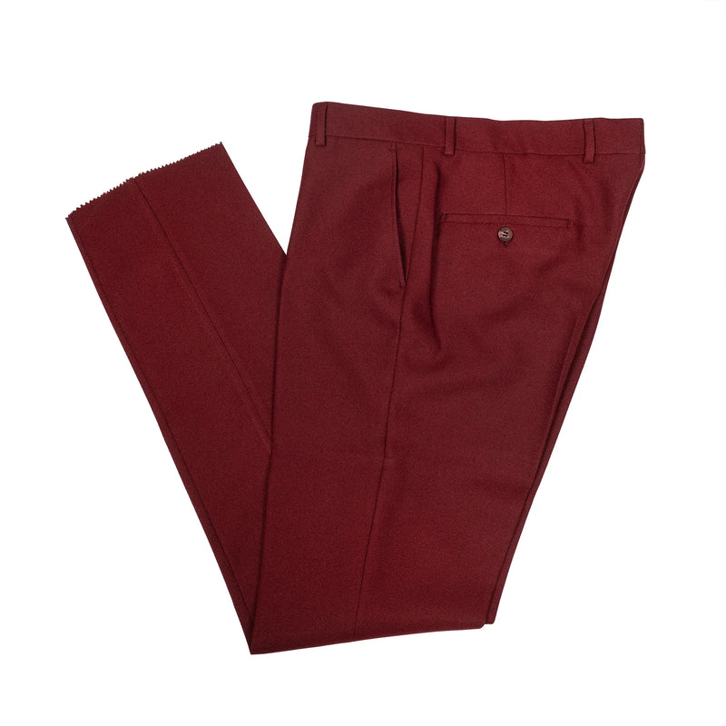 Isaac | Burgundy 3-Piece Tailored-Fit Suit