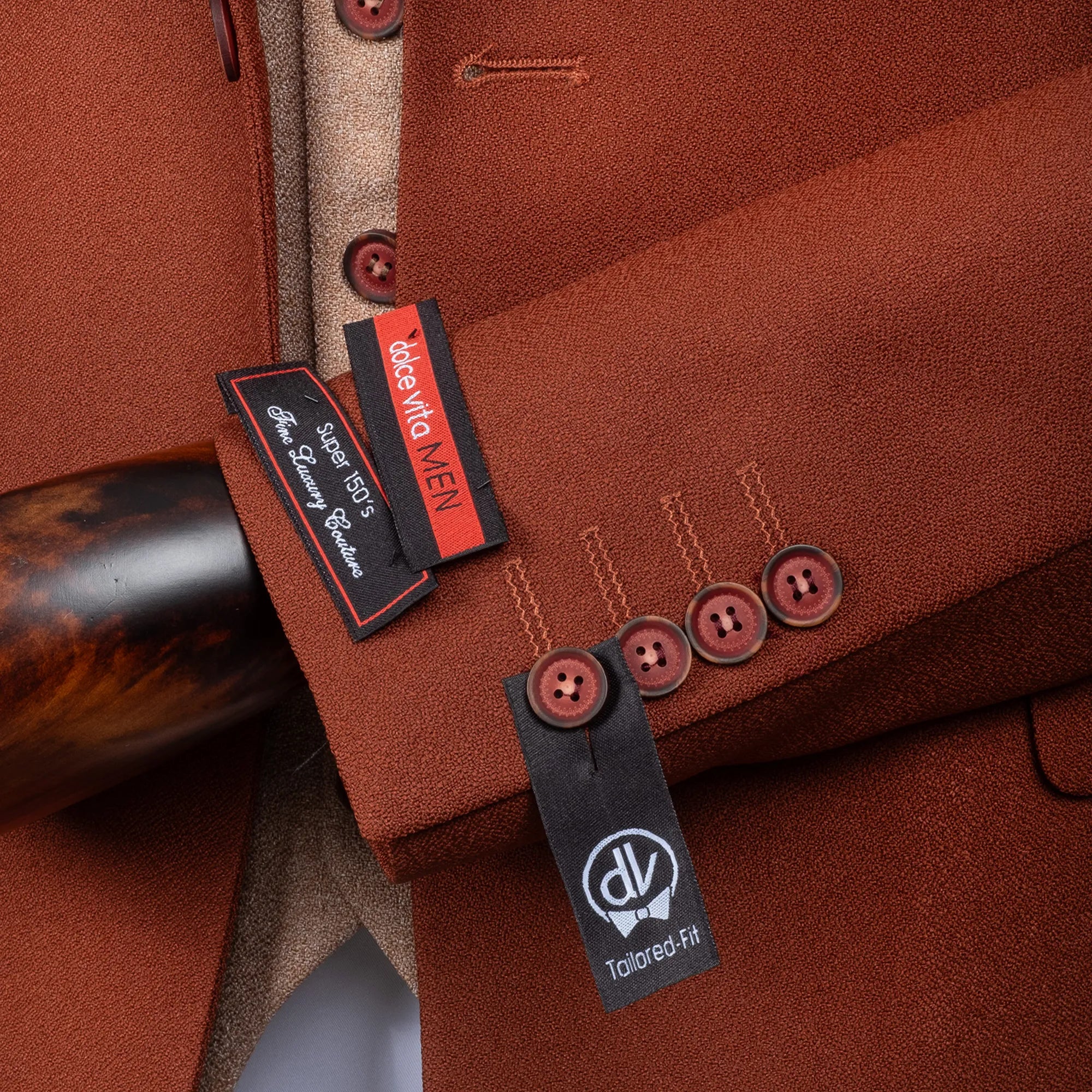 Isaac | Chocolate Brown 3-Piece Tailored-Fit Suit