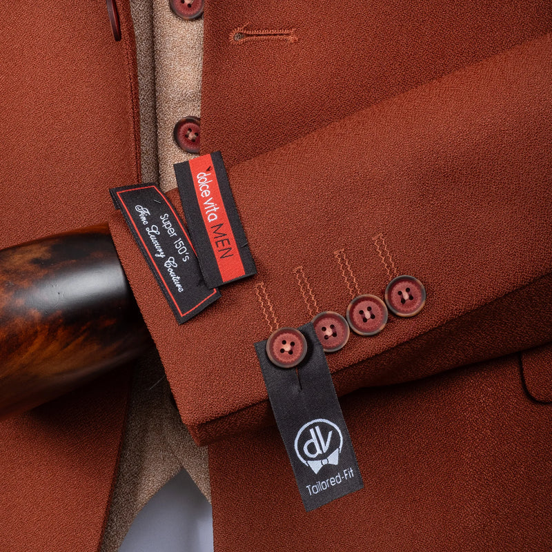 Isaac | Chocolate Brown 3-Piece Tailored-Fit Suit