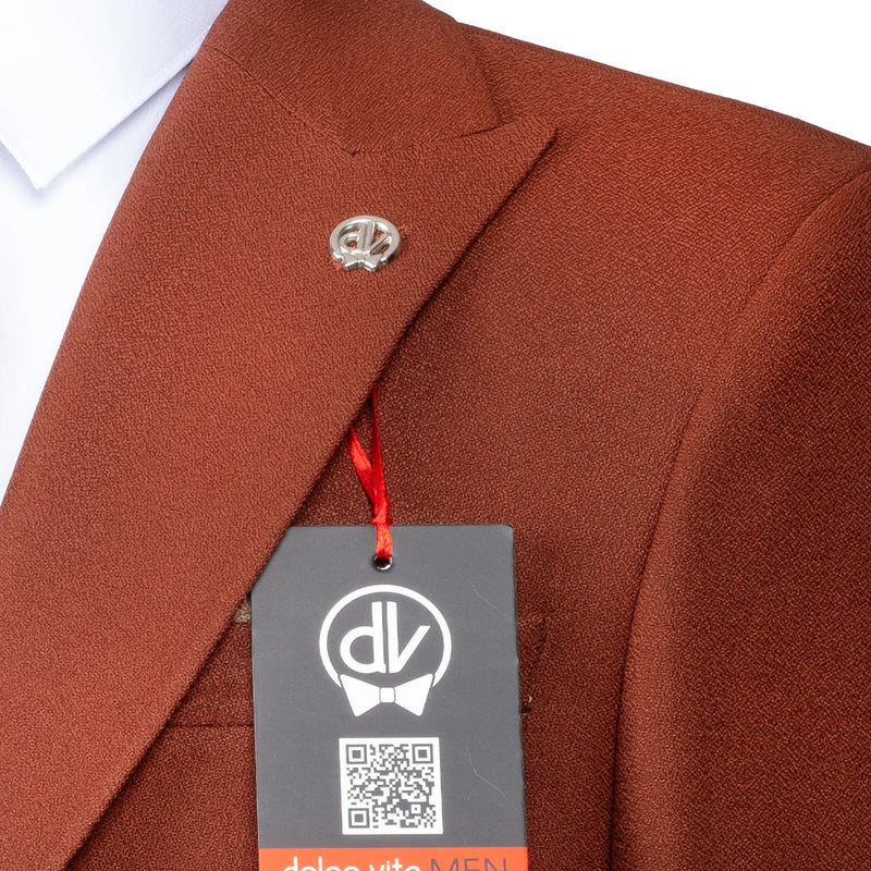 Isaac | Chocolate Brown 3-Piece Tailored-Fit Suit