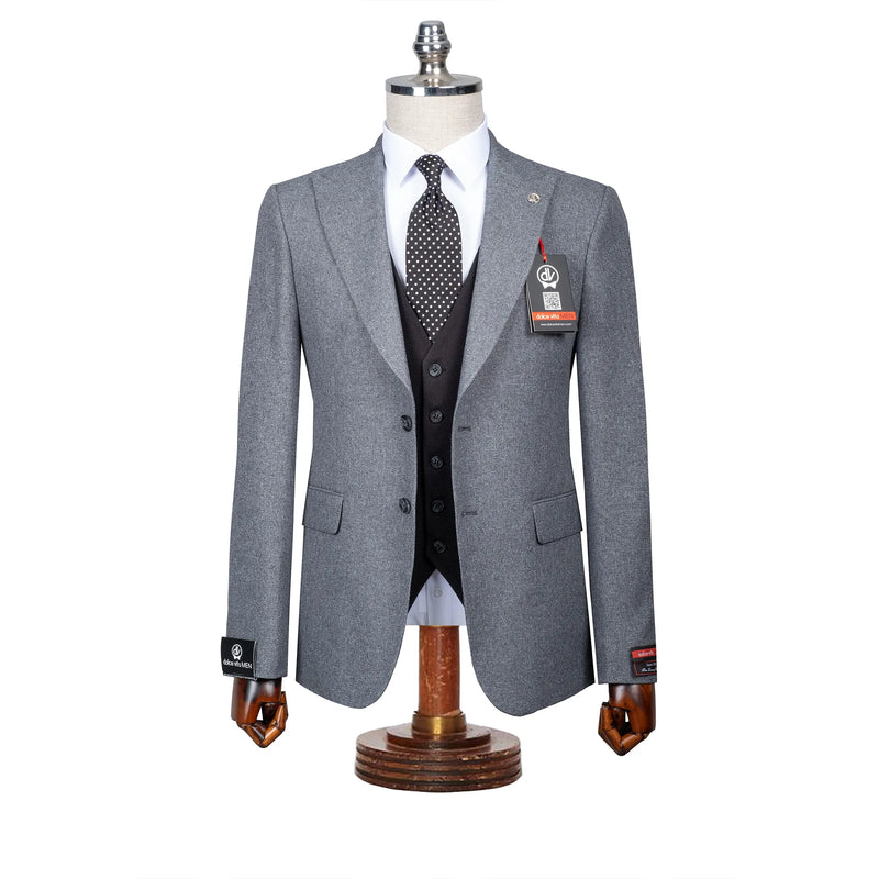 Isaac | Dark Gray 3-Piece Tailored-Fit Suit