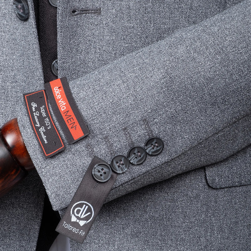 Isaac | Dark Gray 3-Piece Tailored-Fit Suit