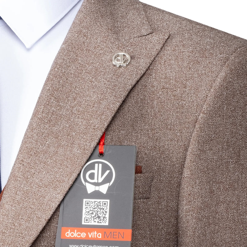 Isaac | Dark Khaki 3-Piece Tailored-Fit Suit