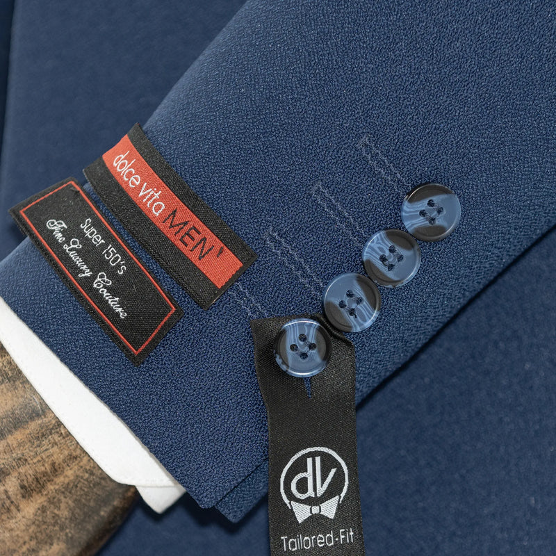 Isaac | French Blue 3-Piece Tailored-Fit Suit