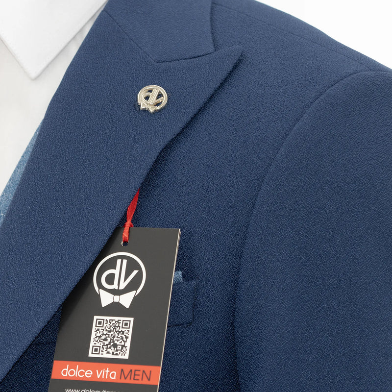 Isaac | French Blue 3-Piece Tailored-Fit Suit