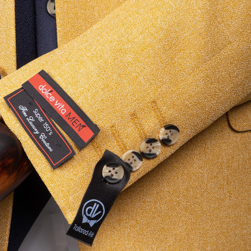 Isaac | Gold 3-Piece Tailored-Fit Suit